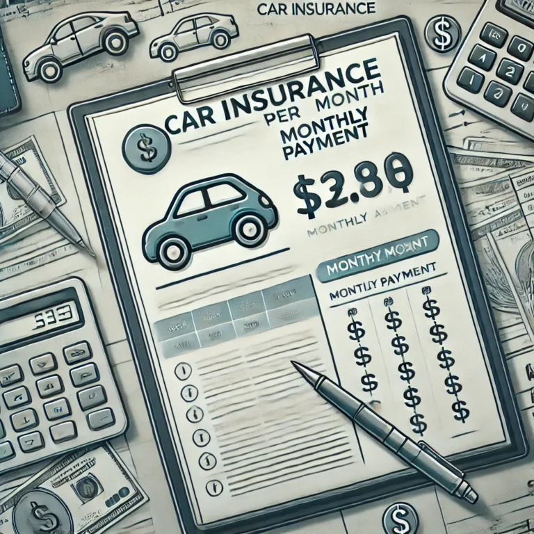 How Much Is Car Insurance Per Month?